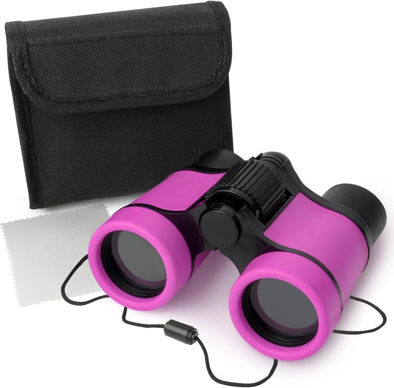 DR ANISON Binoculars for Kids Toy Binoculars Set for Age 3-12 Years Old Boys Girls Outside Play, Bird Watching, Camping, Educational Learning, Birthday Presents - Image 1
